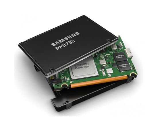 Накопитель SSD U.2 2.5" 3.84TB PM1733 EVT2 Samsung (MZWLR3T8HBLS-00007), изображение 2 Накопитель SSD U.2 2.5" 3.84TB PM1733 EVT2 Samsung (MZWLR3T8HBLS-00007), изображение 2