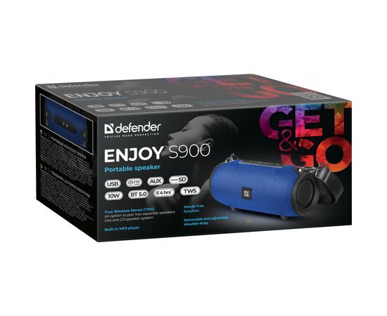 Акустическая система Defender Enjoy S900 Bluetooth Blue (65905), изображение 6 Акустическая система Defender Enjoy S900 Bluetooth Blue (65905), изображение 6