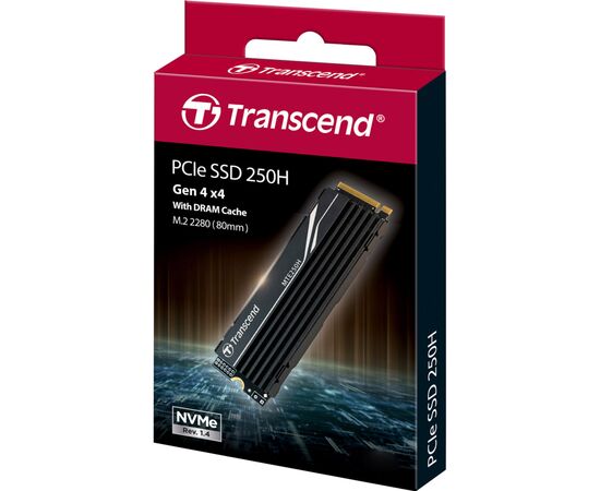 Накопитель SSD M.2 2280 4TB Transcend (TS4TMTE250H), изображение 3 Накопитель SSD M.2 2280 4TB Transcend (TS4TMTE250H), изображение 3