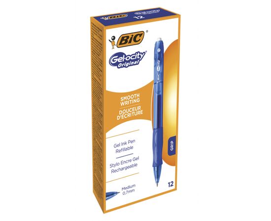 Ручка гелевая Bic Gel-Ocity Original, синяя (bc829158), изображение 2 Ручка гелевая Bic Gel-Ocity Original, синяя (bc829158), изображение 2
