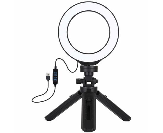 Набір блогера Puluz Ring USB LED lamp PKT3058B 4.7" + tripod 12 см (PKT3058B)