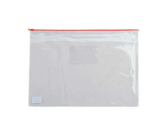 Папка на блискавці Buromax А4, plastic zipper red (BM.3946-05)