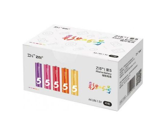 Батарейка ZMI ZI5 Rainbow AA batteries * 40 (AA540)