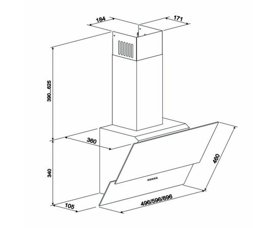 Вытяжка кухонная Eleyus Ellada 700 60 BL, изображение 10 Вытяжка кухонная Eleyus Ellada 700 60 BL, изображение 10