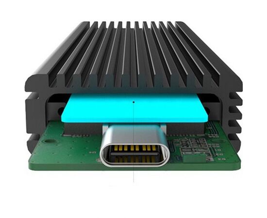 Карман внешний Maiwo M.2 SSD NVMe/SATA combo USB3.1 GEN2 Type-C al. (K1687P2), изображение 3 Карман внешний Maiwo M.2 SSD NVMe/SATA combo USB3.1 GEN2 Type-C al. (K1687P2), изображение 3
