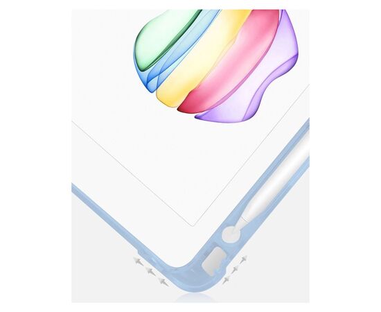 Чехол для планшета BeCover Soft Edge Pencil Apple iPad 10.2 2019/2020/2021 Light Blue (706814), изображение 3 Чехол для планшета BeCover Soft Edge Pencil Apple iPad 10.2 2019/2020/2021 Light Blue (706814), изображение 3
