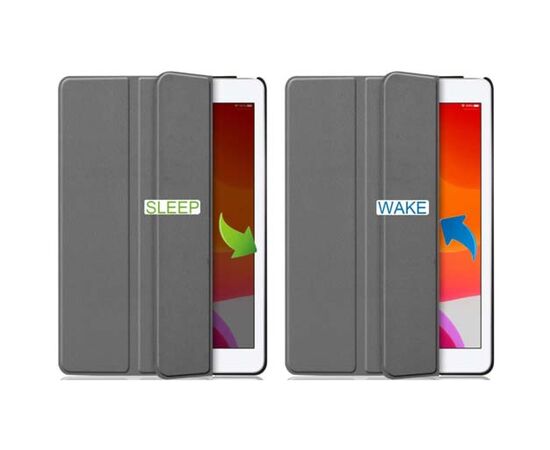 Чехол для планшета BeCover Smart Case Apple iPad 10.2 2019/2020/2021 Gray (707964), изображение 5 Чехол для планшета BeCover Smart Case Apple iPad 10.2 2019/2020/2021 Gray (707964), изображение 5