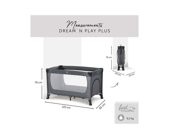 Детский манеж Hauck Dream N Play Plus Grey (60361-1), изображение 10 Детский манеж Hauck Dream N Play Plus Grey (60361-1), изображение 10
