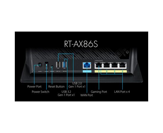 Маршрутизатор ASUS RT-AX86S, изображение 6 Маршрутизатор ASUS RT-AX86S, изображение 6
