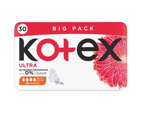 Гигиенические прокладки Kotex Ultra Normal 30 шт. (5029053569093), изображение 2 Гигиенические прокладки Kotex Ultra Normal 30 шт. (5029053569093), изображение 2