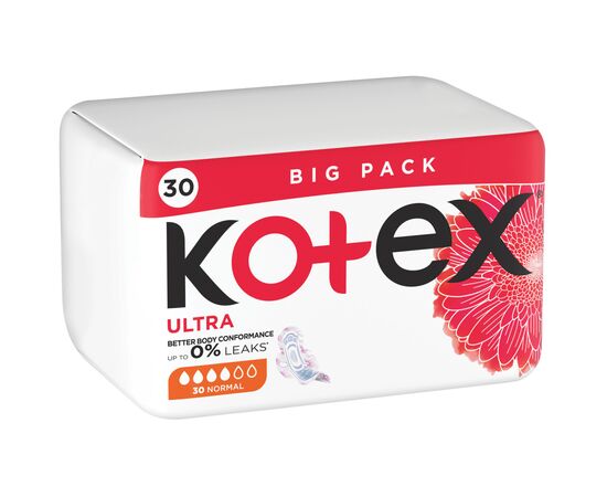 Гигиенические прокладки Kotex Ultra Normal 30 шт. (5029053569093), изображение 3 Гигиенические прокладки Kotex Ultra Normal 30 шт. (5029053569093), изображение 3