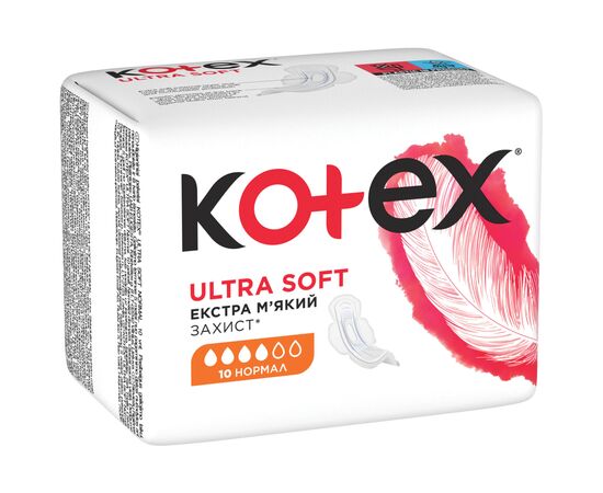Гигиенические прокладки Kotex Ultra Soft Normal 10 шт. (5029053542669), изображение 3 Гигиенические прокладки Kotex Ultra Soft Normal 10 шт. (5029053542669), изображение 3