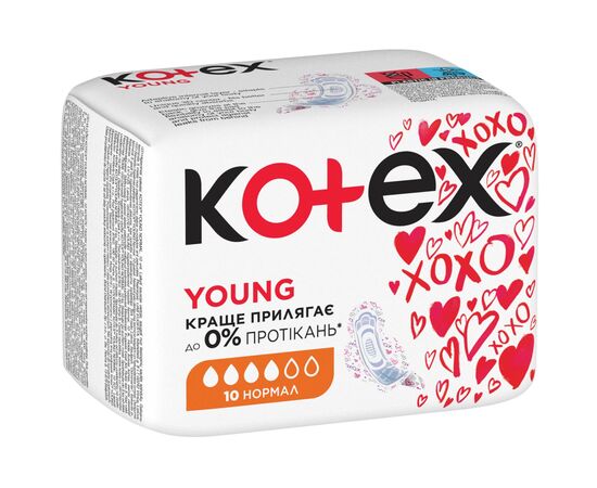 Гігієнічні прокладки Kotex Young Normal 10 шт. (5029053542881), зображення 3 Гігієнічні прокладки Kotex Young Normal 10 шт. (5029053542881), зображення 3