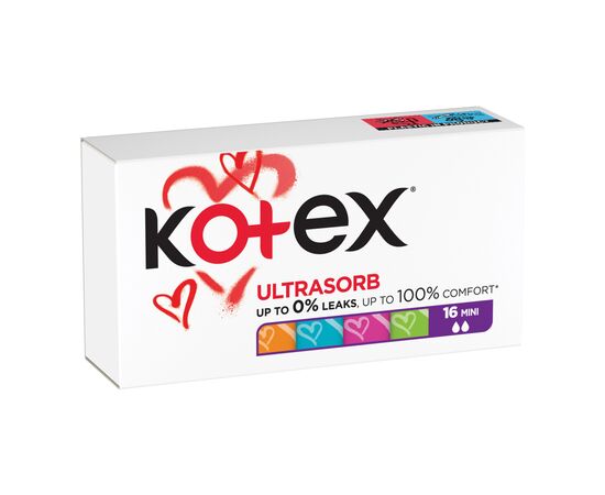 Тампоны Kotex Mini 16 шт. (5029053534558), изображение 2 Тампоны Kotex Mini 16 шт. (5029053534558), изображение 2