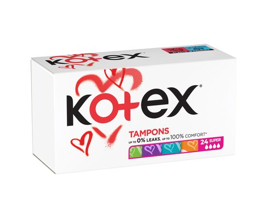 Тампоны Kotex Super 24 шт. (5029053534626), изображение 2 Тампоны Kotex Super 24 шт. (5029053534626), изображение 2