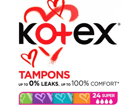 Тампони Kotex Super 24 шт. (5029053534626)