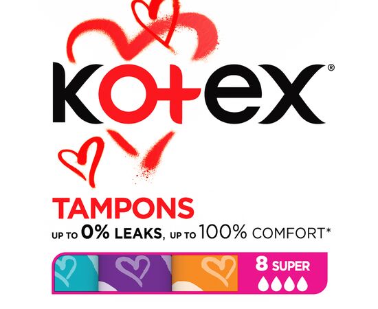 Тампони Kotex Super 8 шт. (5029053534541)
