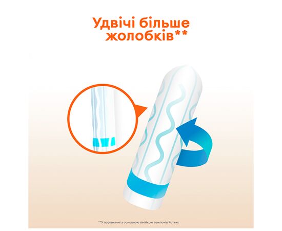 Тампоны Kotex Active Super 16 шт. (5029053564500), изображение 4 Тампоны Kotex Active Super 16 шт. (5029053564500), изображение 4