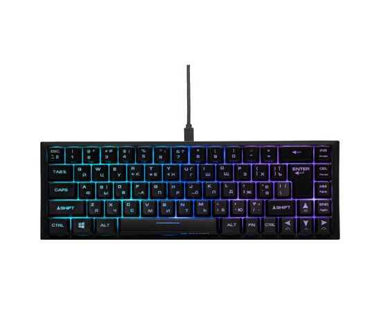 Клавиатура 2E GAMING KG350 RGB 68key USB Black (2E-KG350UBK)