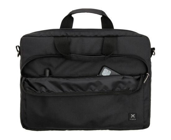 Сумка для ноутбука Vinga 14" NB143 black (NB143BK), изображение 4 Сумка для ноутбука Vinga 14" NB143 black (NB143BK), изображение 4