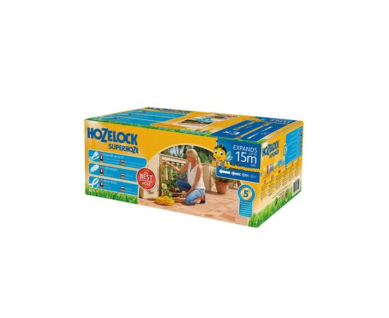 Поливочный шланг HoZelock 15м растяжной Superhoze в боксе+коннекторы (7061), изображение 8