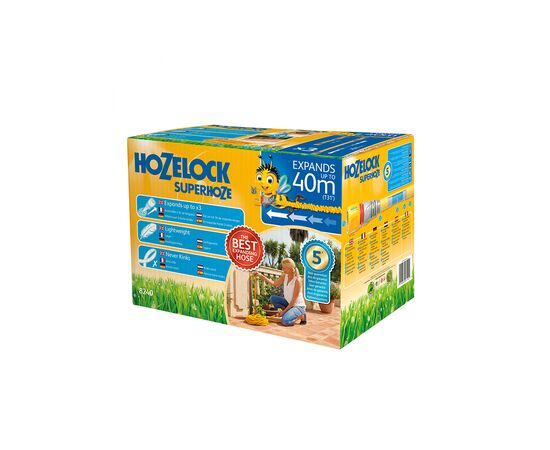 Поливочный шланг HoZelock 40м растяжной Superhoze в боксе+коннекторы (7063), изображение 8