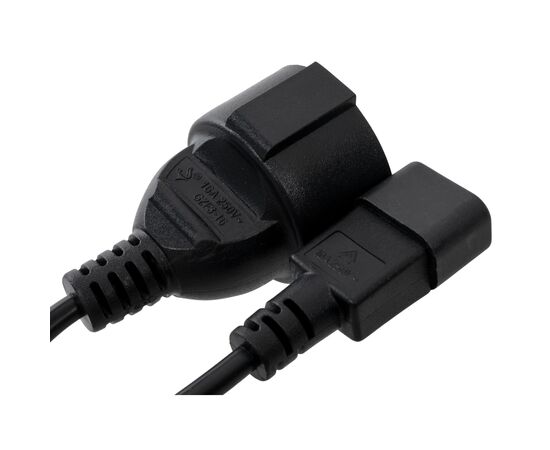 Кабель питания C14 M to Schuko F 0.75mm2 Copper Vinga (VPCC14S75C), изображение 3 Кабель питания C14 M to Schuko F 0.75mm2 Copper Vinga (VPCC14S75C), изображение 3