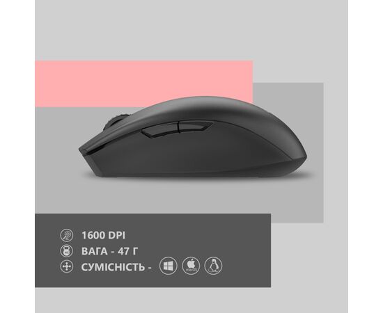 Мышка 2E MF2030 Rechargeable Wireless Black (2E-MF2030WB), изображение 6 Мышка 2E MF2030 Rechargeable Wireless Black (2E-MF2030WB), изображение 6