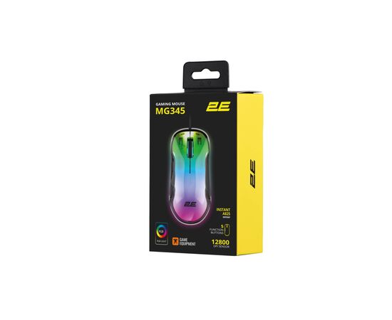 Мышка 2E MG345 RGB USB Transparent (2E-MG345TR), изображение 6 Мышка 2E MG345 RGB USB Transparent (2E-MG345TR), изображение 6