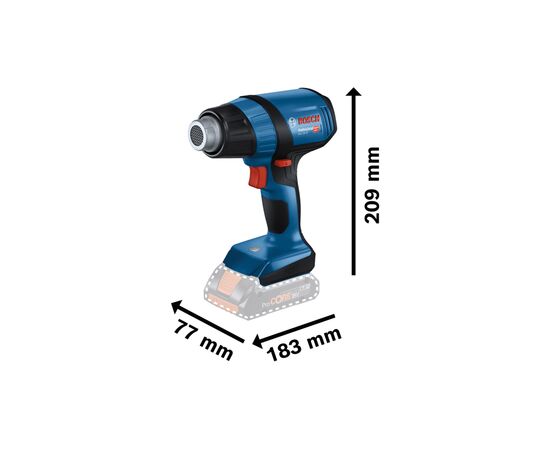 Строительный фен Bosch GHG 18V-50 PROFESSIONAL (без АКБ и ЗУ) (0.601.2A6.500), изображение 7 Строительный фен Bosch GHG 18V-50 PROFESSIONAL (без АКБ и ЗУ) (0.601.2A6.500), изображение 7