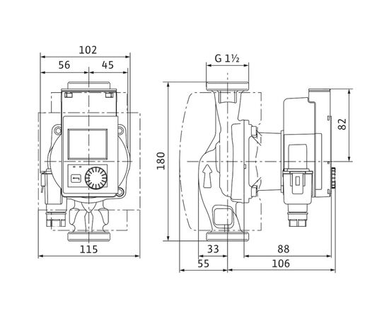 Циркуляционный насос Wilo Stratos PICO 25/0.5-4, 1/2", 10 бар, 180 мм, 20 Вт (4244393), изображение 2 Циркуляционный насос Wilo Stratos PICO 25/0.5-4, 1/2", 10 бар, 180 мм, 20 Вт (4244393), изображение 2