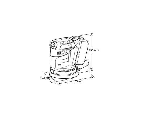 Шлифовальная машина Einhell DBO180Z (без АКБ и ЗУ) (DBO180Z), изображение 5 Шлифовальная машина Einhell DBO180Z (без АКБ и ЗУ) (DBO180Z), изображение 5