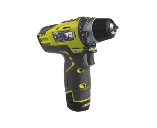 Шуруповерт Ryobi ONE+ R12DD-220S, 2х2.0Аh (5133005063), изображение 5 Шуруповерт Ryobi ONE+ R12DD-220S, 2х2.0Аh (5133005063), изображение 5