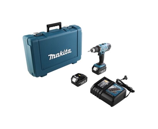 Шуруповерт Makita DDF453RFE 2x3Ah, кейс, ЗУ (DDF453RFE), изображение 5 Шуруповерт Makita DDF453RFE 2x3Ah, кейс, ЗУ (DDF453RFE), изображение 5