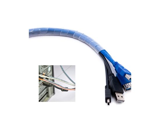 Кабельный организатор Extradigital Cable twine CC-919, White (KBC1729), изображение 3 Кабельный организатор Extradigital Cable twine CC-919, White (KBC1729), изображение 3
