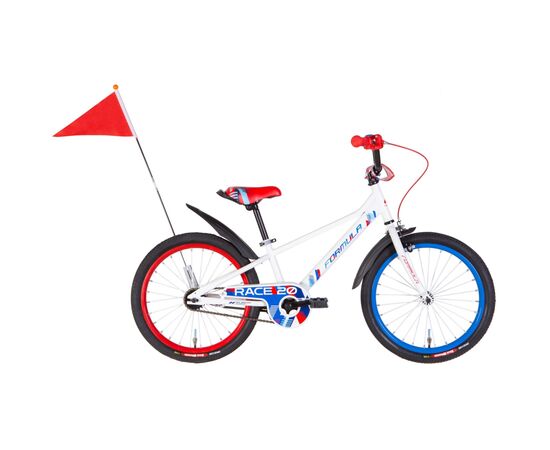 Велосипед Formula 20" Race рама-10" 2022 White/Red (OPS-FRK-20-177)