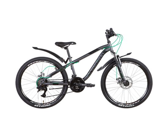 Велосипед Discovery 24" Flint AM DD рама-13" 2022 Dark Grey/Black (OPS-DIS-24-273)