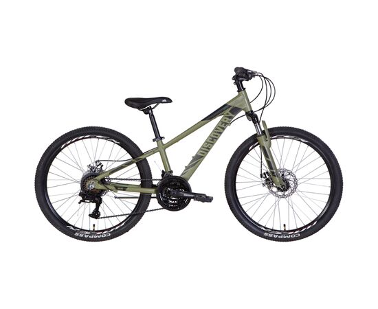 Велосипед Discovery 24" Qube AM DD рама-11,5" 2022 Khaki (OPS-DIS-24-302)