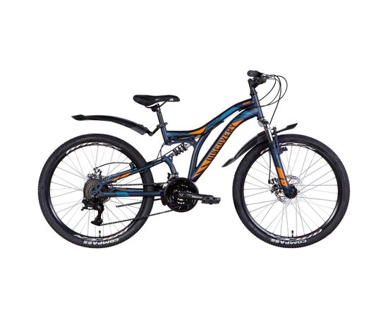 Велосипед Discovery 24" Rocket AM2 DD рама-15" 2022 Blue/Orange (OPS-DIS-24-296)