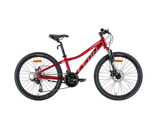 Велосипед Leon 24" Junior AM DD рама-12" 2022 Red/Grey (OPS-LN-24-076)