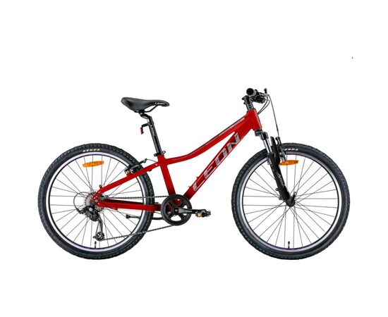 Велосипед Leon 24" Junior AM Vbr рама-12" 2022 Red/Grey (OPS-LN-24-081)