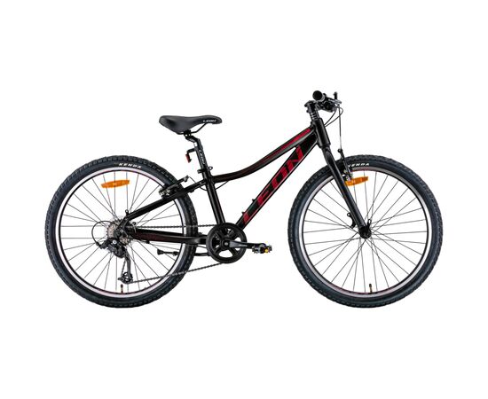 Велосипед Leon 24" Junior Vbr рама-12" 2022 Black/Red (OPS-LN-24-087)