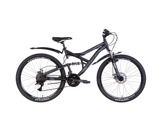 Велосипед Discovery 26" Canyon AM2 DD рама-17,5" 2022 Black/Grey (OPS-DIS-26-444)