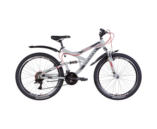 Велосипед Discovery 26" Canyon AM2 Vbr рама-17,5" 2022 Grey/Black (OPS-DIS-26-447)