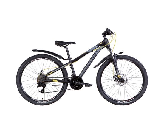 Велосипед Discovery 26" Trek AM DD рама-18" 2022 Black/Yellow (OPS-DIS-26-484)