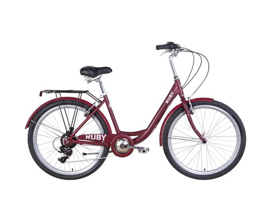 Велосипед Дорожник 26" Ruby рама-17" 2022 Dark Red (OPS-D-26-204)