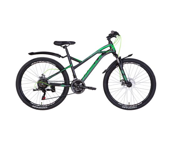 Велосипед Formula 26" Drift AM DD рама-16,5" 2022 Black/Green (OPS-FR-26-659)