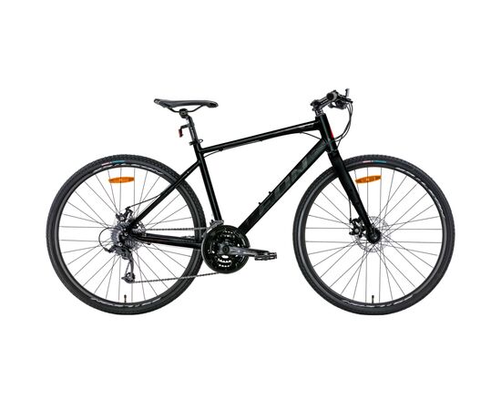Велосипед Leon 28" HD-80 DD рама-19" 2022 Black/Grey (OPS-LN-28-020)