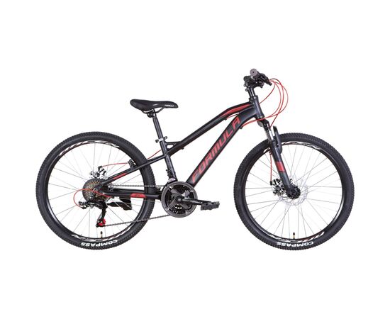 Велосипед Formula 24" BlackWood AM DD рама-12,5" 2022 Black/Red (OPS-FR-24-355)