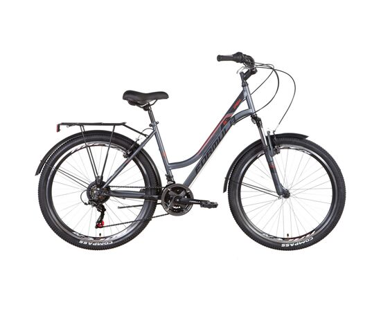 Велосипед Formula 26" Omega AM Vbr рама-18" 2022 Dark Grey/Red (OPS-FR-26-681)